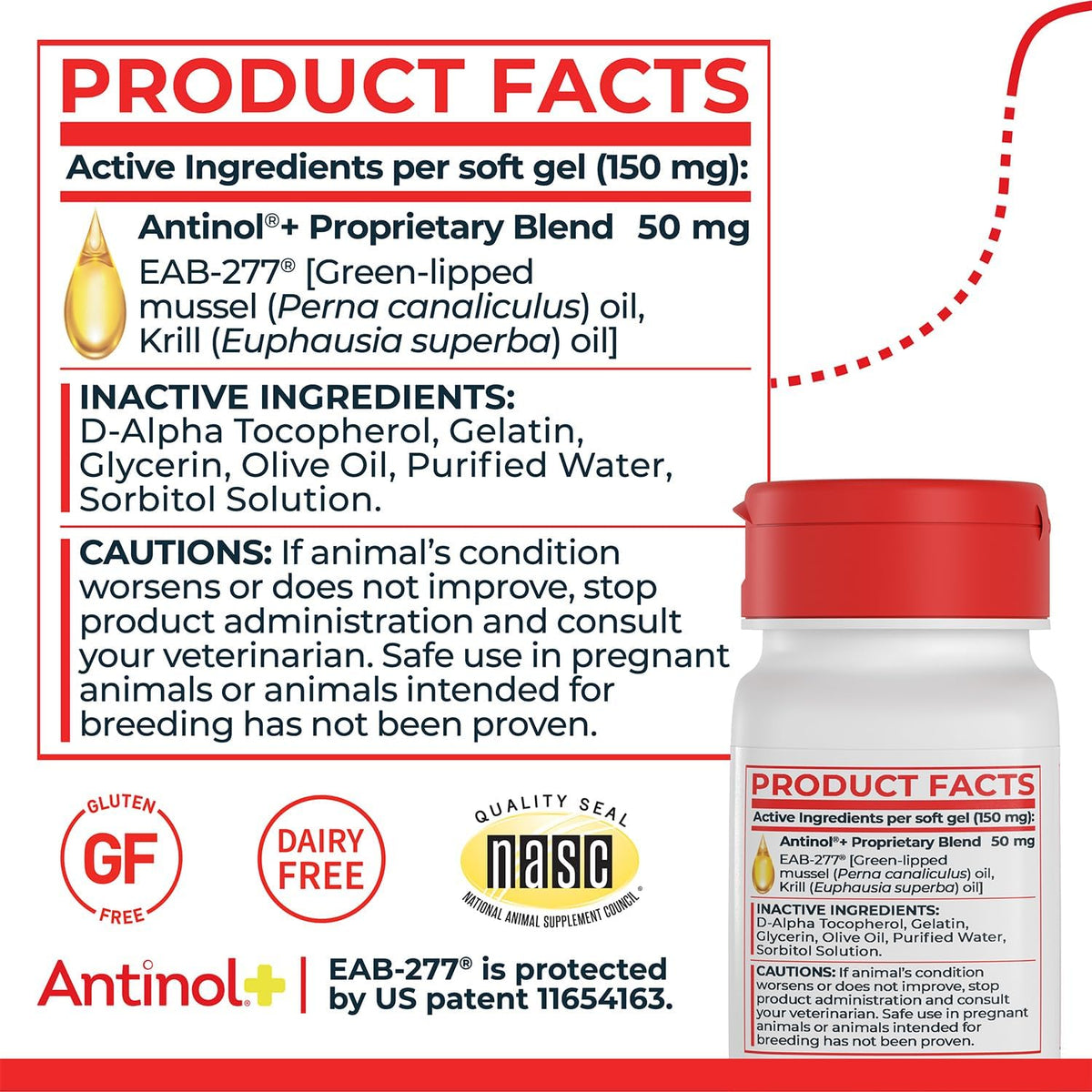 Antinol Plus Mobility Hip & Joint Supplement for Dogs