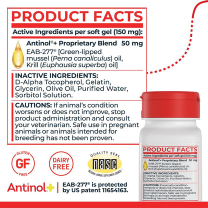Antinol Plus Mobility Hip & Joint Supplement for Dogs